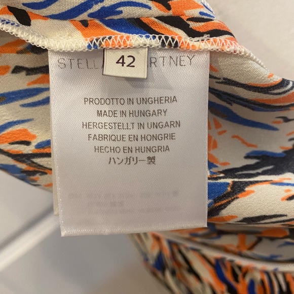 STELLA MCCARTNEY 100% Silk Short Sleeved Dress - Picture 10 of 13